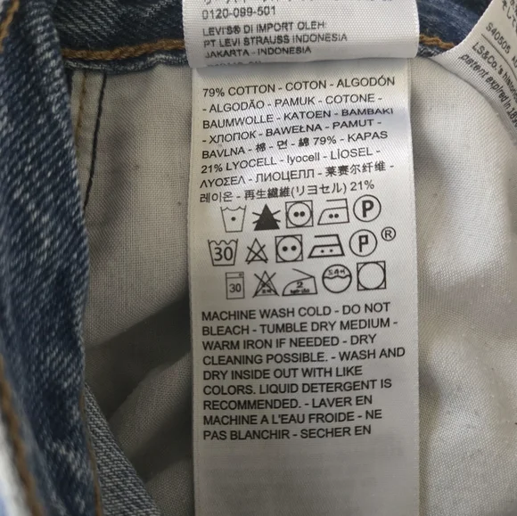 Levis High Loose Taper Jeans W27 - Picture 5 of 6